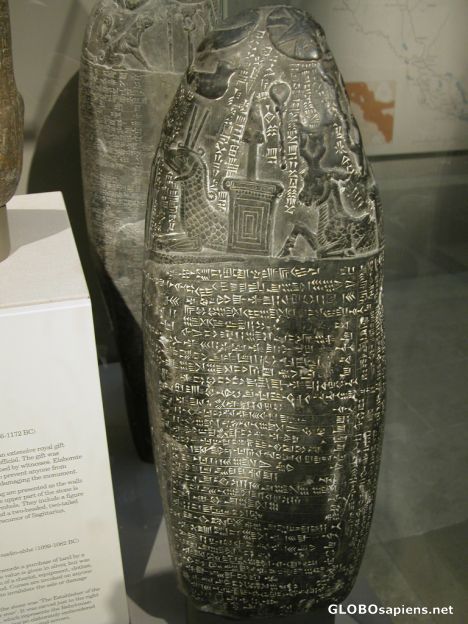 Postcard Political agreements at the ancient mesopotamia.