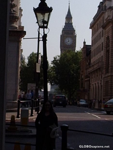 Postcard Big Ben in the background
