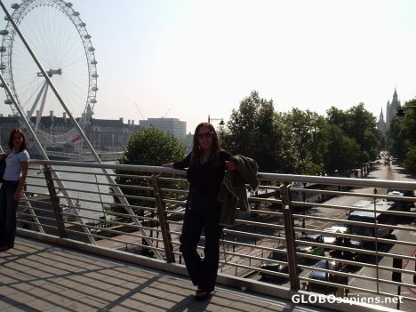Postcard Big Ben and London Eye