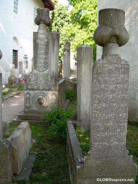Postcard Khan's gravestone