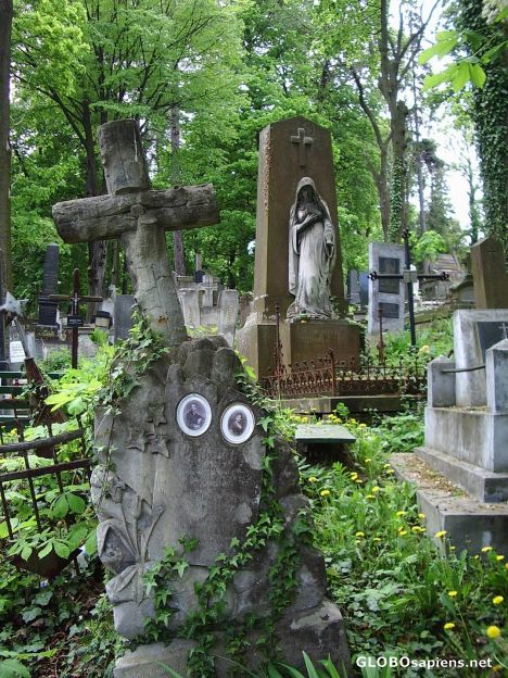 Postcard Lyczakowski Cemetary