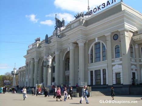 Postcard Railway station