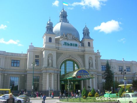 Postcard Art Nouveau Railway Station