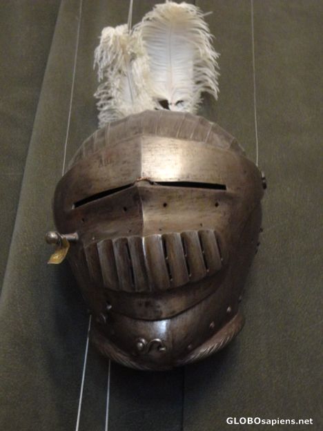 Postcard Knight at the museum