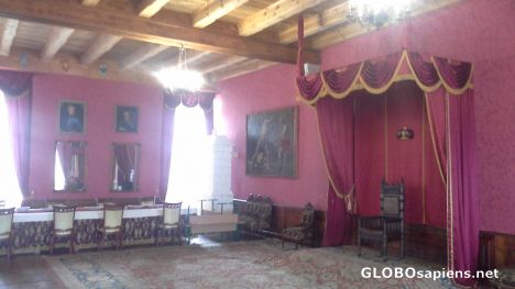 Postcard The big hall in the palace