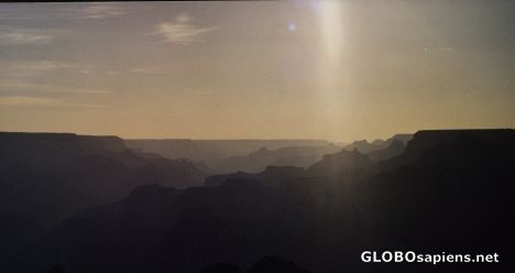 Postcard magical grand canyon
