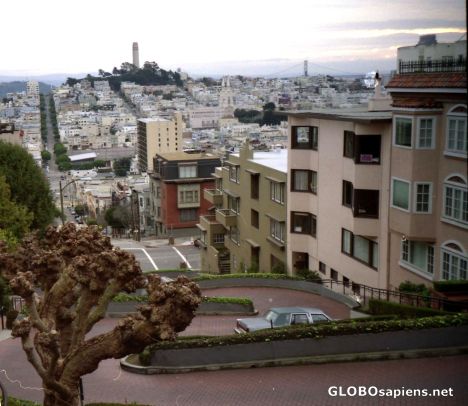 Postcard Lombard Street