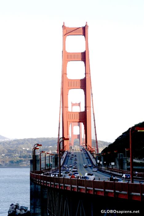 Postcard Golden Gate Bridge, San Francisco, California
