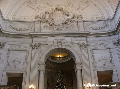Postcard Interior of San Francisco City Hall