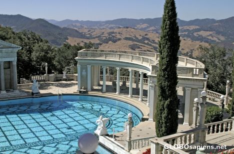 Postcard Hearst Castle - Outdoor swimming-pool