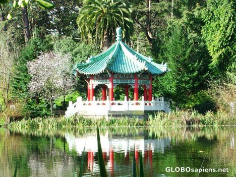 Postcard Pagoda on the lake