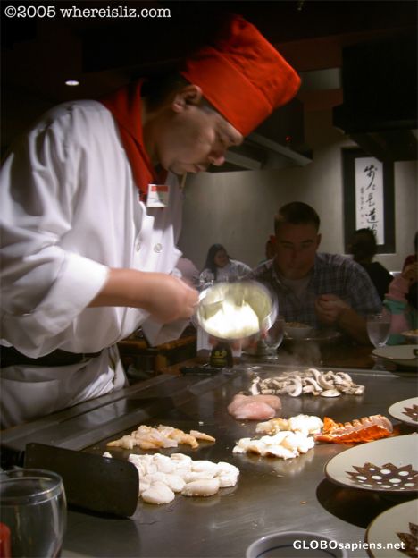 Postcard Dinner & a Show, Benihana, San Francisco