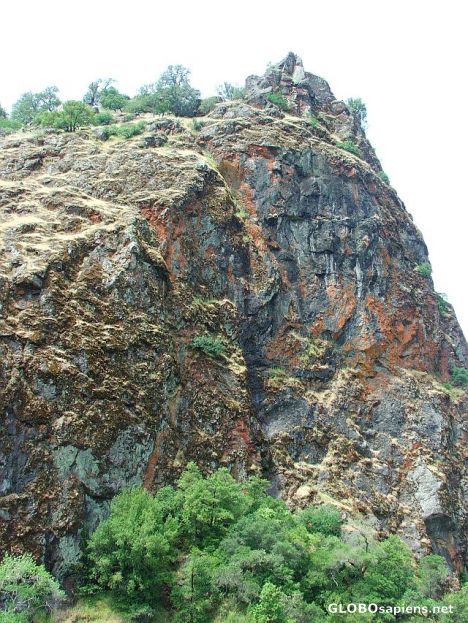 Postcard Color of the rock