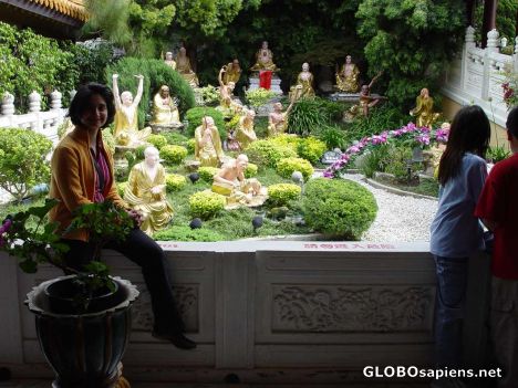 Postcard Buddhist Temple in LA