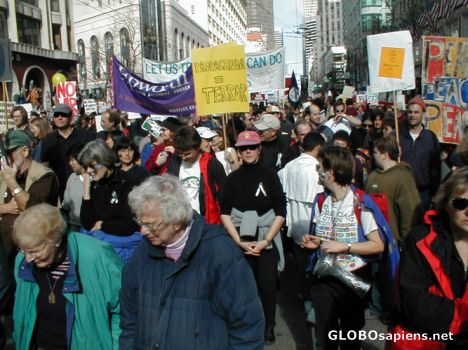 Postcard protest of the war on iraq
