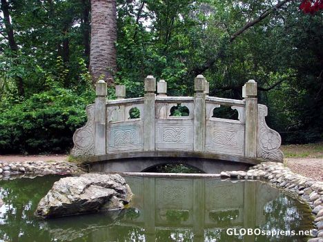 Postcard Japanese bridge
