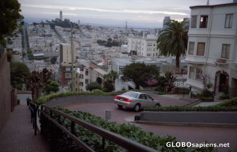 Postcard Lombard Street