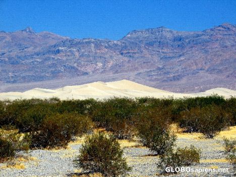 Postcard Sand Dunes nearby Stovepipe Wells