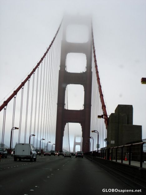 Postcard on the Golden Gate Bridge