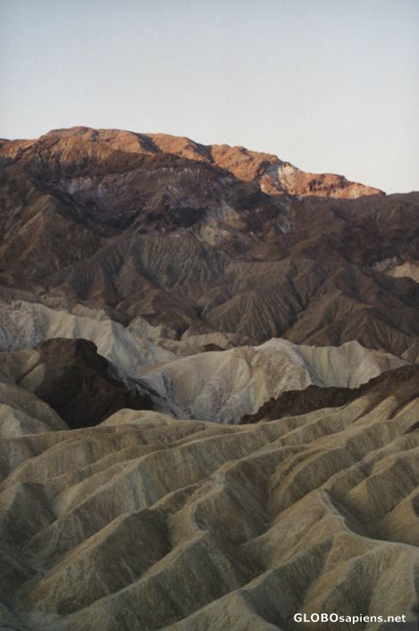 Postcard sunrise at zabriskie point