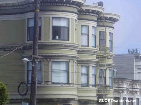 Postcard Victorian Houses