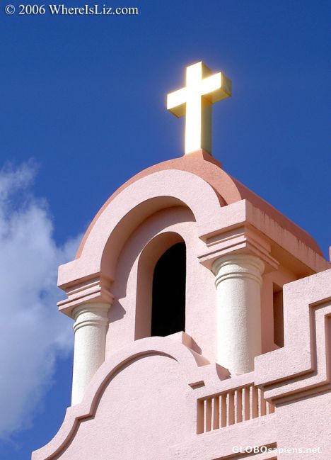 Postcard Detail, San Rafael Church