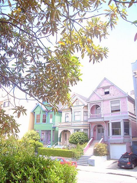 Postcard Paited doll houses
