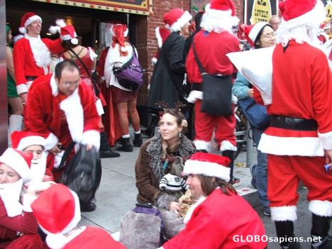 Postcard Santa Claus convention