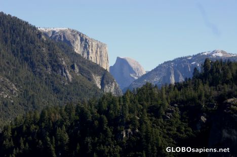 Postcard First View of Yosemite on a Winter's Day