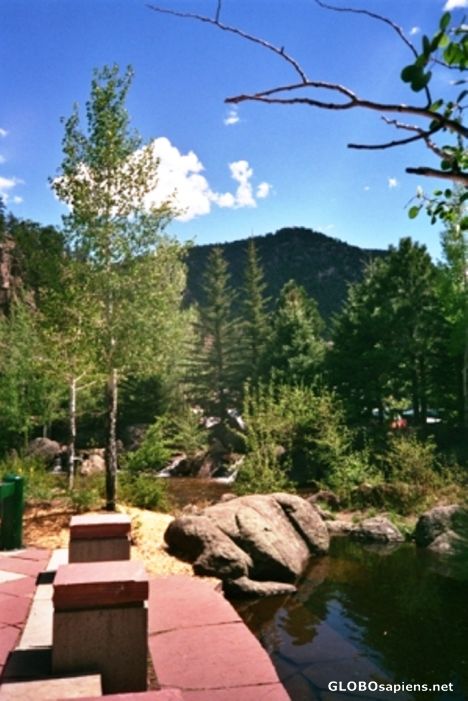 Postcard River side walk