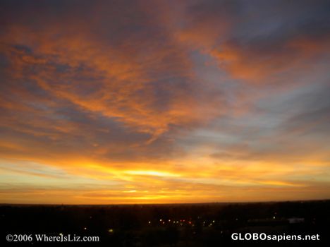 Postcard Blazing Colorado Sky, Fort Collins USA
