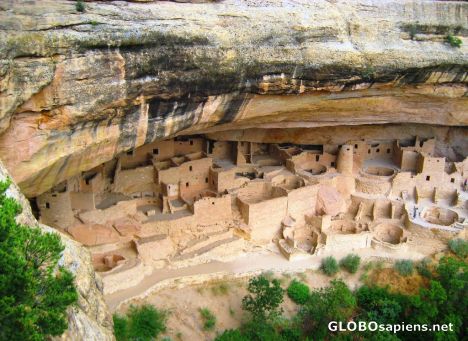 Postcard Cliff Palace from Overlook