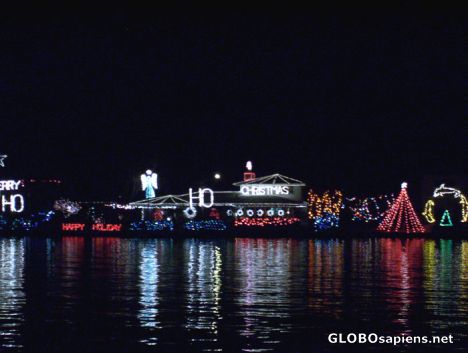 Postcard Christmas lights Florida style