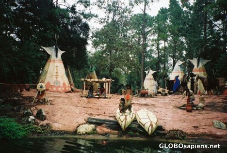 Postcard The Indian Village