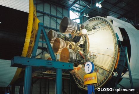 Postcard Apollo Saturn V