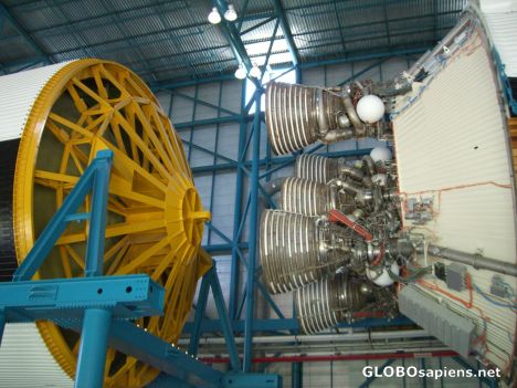 Postcard Apollo Saturn V (2nd and 3rd stage)