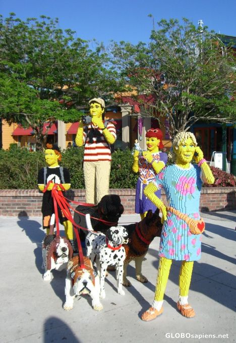 Postcard More lego exhibits at the marketplace
