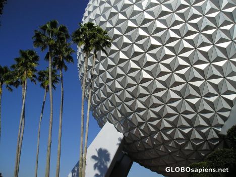 Postcard Spaceship Earth
