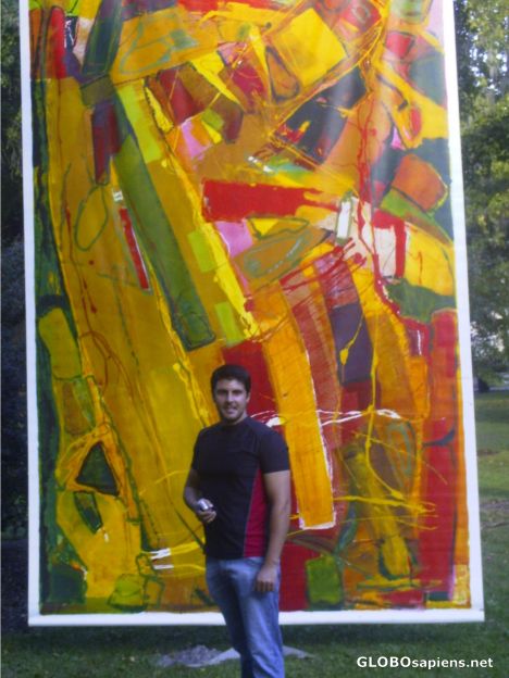 Postcard The artist, Kiril Jeliazkov.