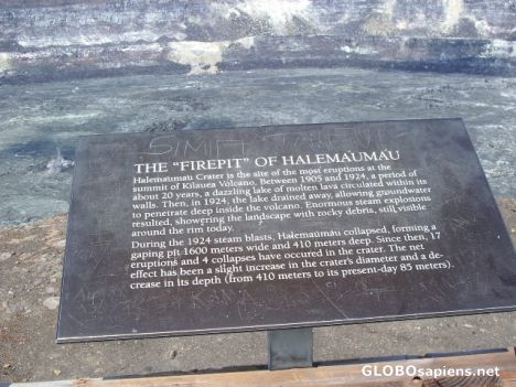 Postcard Halemaumau Crater overlook