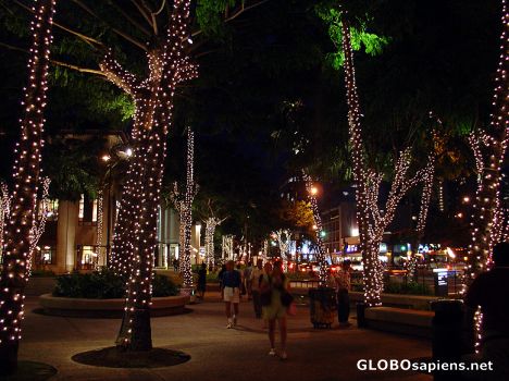 Postcard HAWAI - HONOLULU BY NIGHT