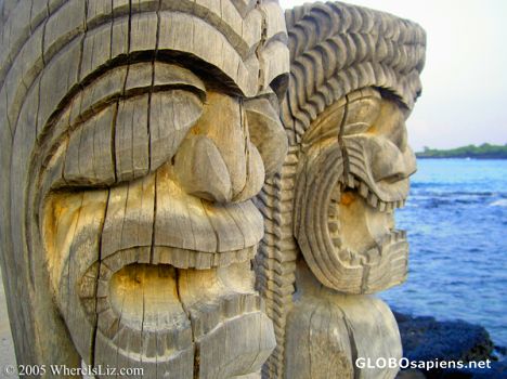 Postcard Place of Refuge, Hawaii