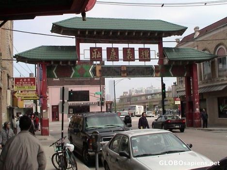 Postcard Chinatown in Chicago