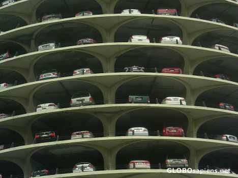Postcard Twin Towers car park