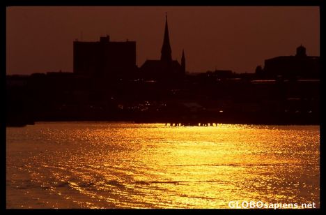 Postcard gold on the bay