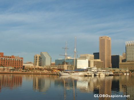 Postcard Baltimore skyline 2