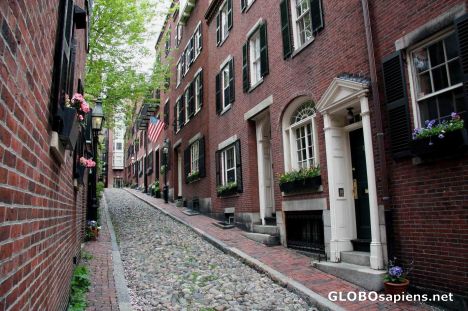 Postcard Beacon Hill - famous district