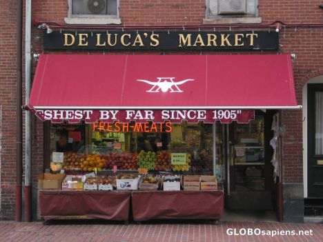 Postcard De Lucas famous shop