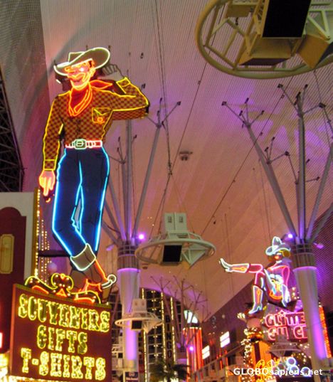 Postcard Fremont Street Neon, Las Vegas