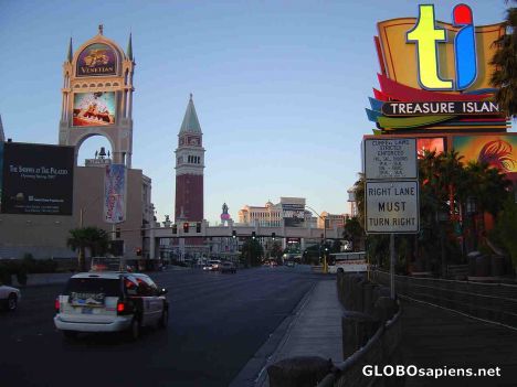 Postcard The Strip at 5:00 am